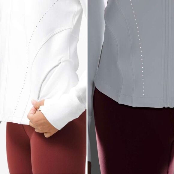 Lululemon Flash Forward Full Zip Jacket in White Size 6 - Picture 11 of 12